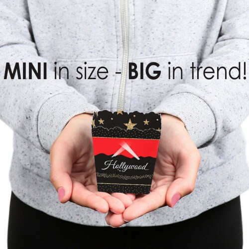 Big Dot of Happiness Red Carpet Hollywood Favor Movie Night Party Treat Candy Boxes 12 Ct Perspective: bottom