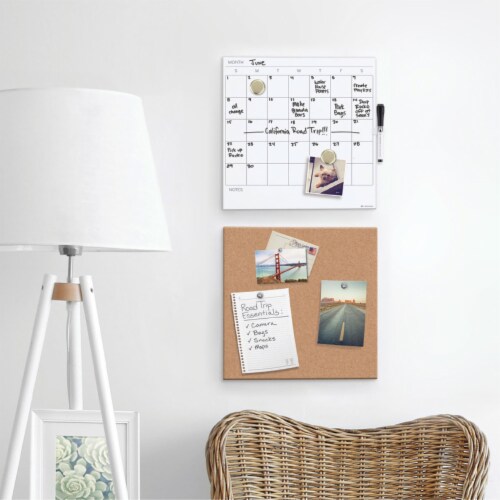 U Brands BOARD,TILE,CAL,COMBO,WH 3889U00-01 Perspective: bottom