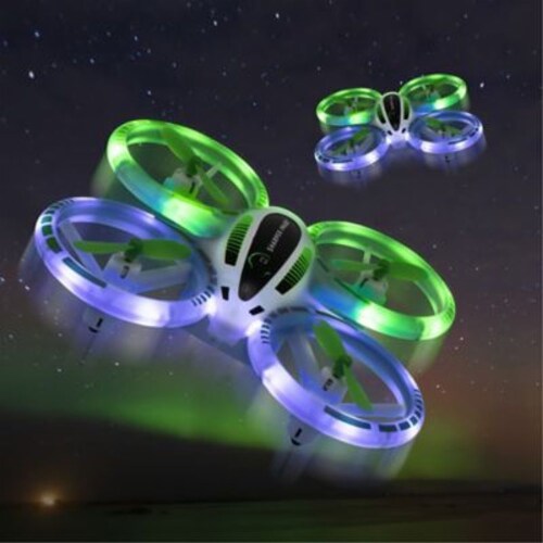 Sharper Image Glow Up Mini Stunt Drone in White 1 ct Gerbes Super Markets
