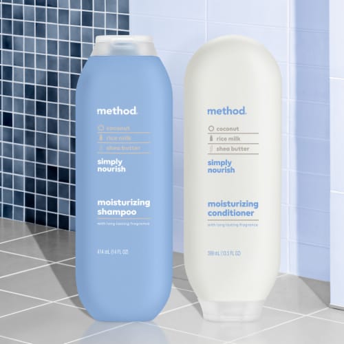 Method Moisturizing Conditioner, Simply Nourish, Made Without Parabens and Sulfates Perspective: bottom