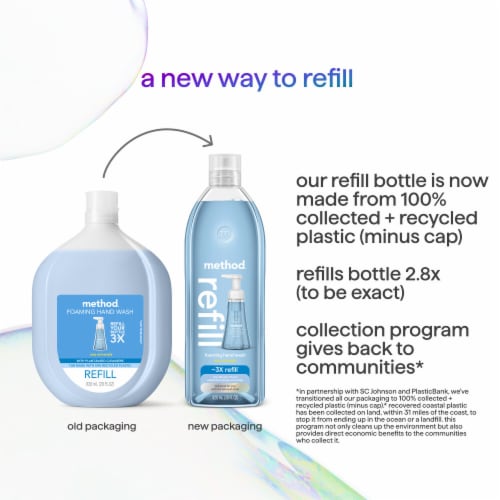 Method Foaming Hand Soap Sea Minerals Perspective: bottom