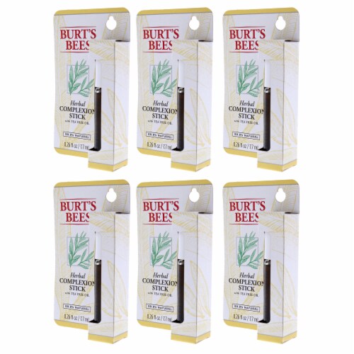 Burt's Bees Herbal Blemish Stick Pack of 6 Treatment 0.26 oz Perspective: bottom