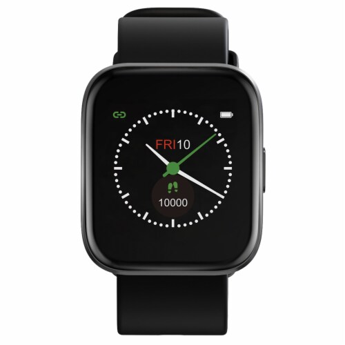 Letsfit 843785124949 IW1 Bluetooth Smart Watch (Black) Perspective: bottom