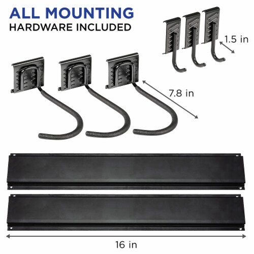 RaxGo Garage Bike Rack Wall Mount Bike Storage for 3 Bikes with 3 Adjustable Hooks 1 Kroger