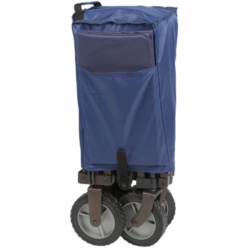 Timber Ridge Foldable Rolling Utility Tailgate Wagon Cart, Red Perspective: bottom