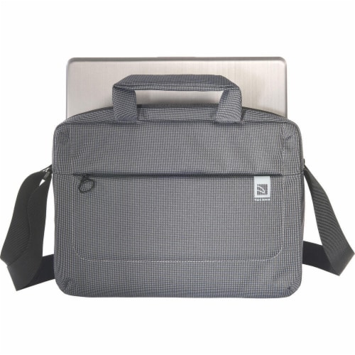 Tucano Laptop Briefcase Black Fabric (BSLOOP13-BK) Perspective: bottom