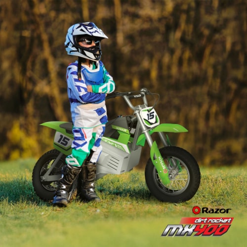 Razor MX400 Dirt Rocket 24V Electric Toy Motocross Motorcycle Dirt Bike Green 1 Piece Fry s Food Stores