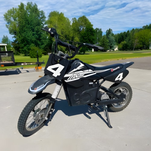 Razor MX650 Dirt Rocket High Torque Electric Motocross Dirt Bike 17 MPH Black 1 Piece Foods Co