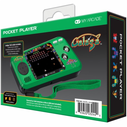 dreamGEAR My Arcade Galaga Pocket Player Perspective: bottom