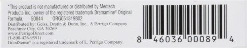 GoodSense® Motion Sickness Tablets Perspective: bottom