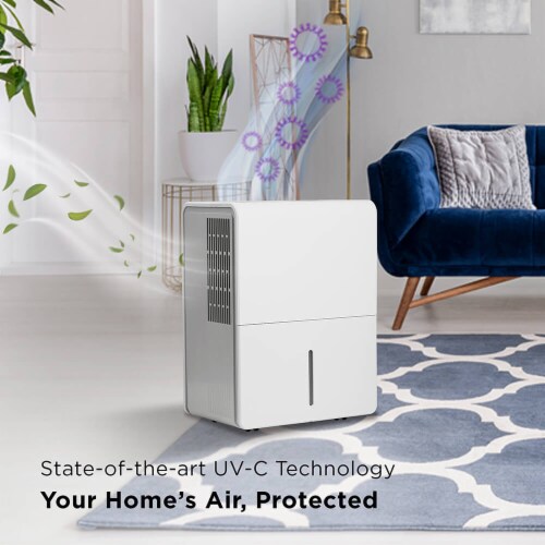 TCL H50D27W 50 Pint Smart Dehumidifier with UV-C Perspective: bottom