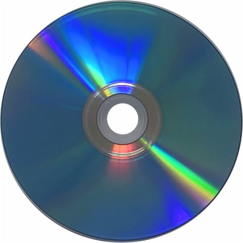 100 Pack Smartbuy Super Blue CD-R 52X 700MB Cyanine Dye White Inkjet Hub Printable Blank Disc Perspective: bottom