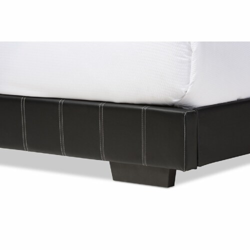 Baxton Studio Solo Modern and Contemporary Black Faux Leather Full Size Platform Bed Baxton Studio Solo Modern and Contemporary Black Faux Leather Full Size Platform Bed