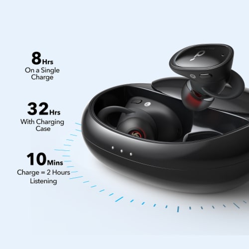Anker Liberty 2 TWS In Ear Headphones - Black Perspective: bottom