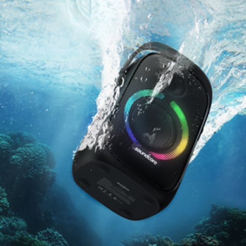 Soundcore Rave Neo Bluetooth Speaker Perspective: bottom