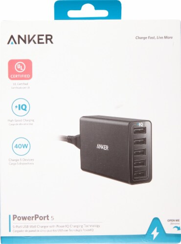 Anker PowerPort 40W USB Charger Perspective: bottom