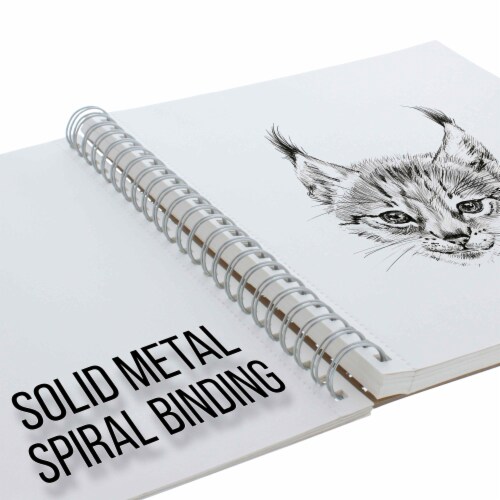 11  x 14  Left Hand Spiral 60lb Sketch Drawing Pad (Pack of 2) Perspective: bottom