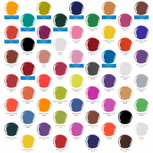 12 Color Secondary Opaque Colors Acrylic Airbrush Paint Set with Reducer & Cleaner Perspective: bottom