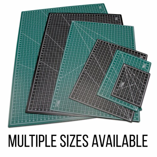 24  x 36  Green/Black Self Healing 5-Ply Double Sided Durable Non-Slip PVC Cutting Mat Perspective: bottom