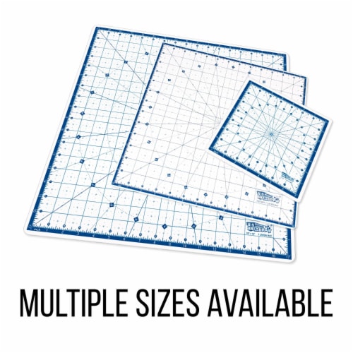 8  x 8  Rotary White/Blue Self Healing 7-Layer Durable Non-Slip PVC Cutting Mat Perspective: bottom