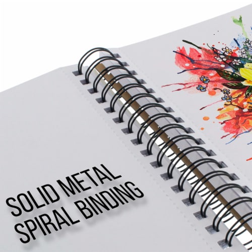 9  x 12  Spiral-Bound Mixed Media Paper Pad Sketchbook, 60 Sheets, 98 lb (160 gsm) - 2 Pack Perspective: bottom