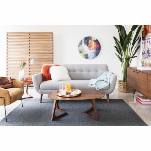 Moe's Home Collection Godenza 42  Modern Wood Coffee Table in Brown Perspective: bottom