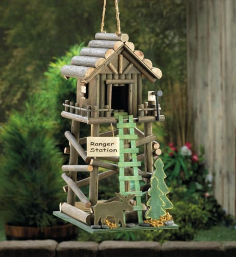 Zingz & Thingz Ranger Station Birdhouse Perspective: bottom