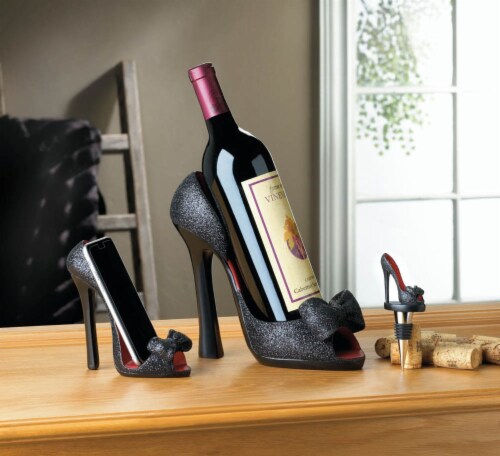 Black Bow Shoe Phone Holder Perspective: bottom