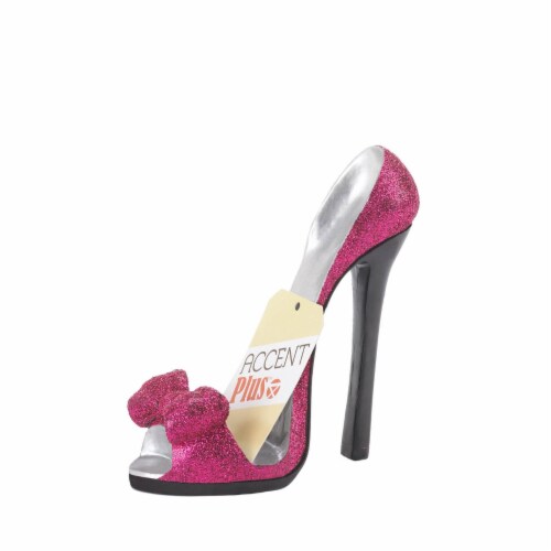 Pink Bow Shoe Phone Holder Perspective: bottom