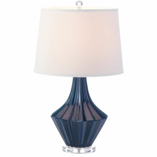 Zingz & Thingz Nikki Chu Mason Ceramic Table Lamp in Blue and White Perspective: bottom