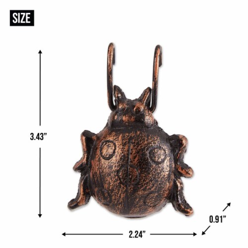 Ladybug Cast Iron Pot Hanger Set Of 4 Perspective: bottom