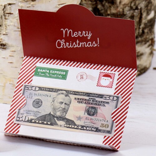 Big Dot of Happiness Jolly Santa Claus - Holiday & Christmas Money & Gift Card Holders - 8 Ct Perspective: bottom