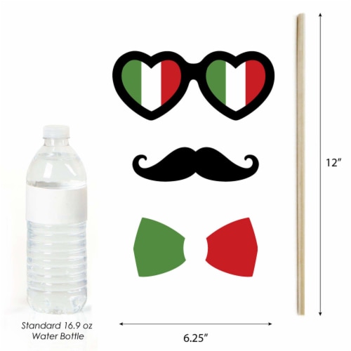 Italian photo booth props hotsell