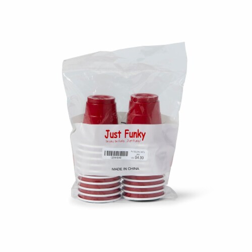 200 PC Bulk Red Party Cup BPA-Free Plastic Shot Glasses 1.5 oz