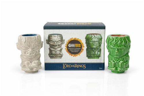 Geeki Tikis Lord Of The Rings Frodo & Gollum Mini Muglets | 2-Ounce Ceramic Mugs Perspective: bottom