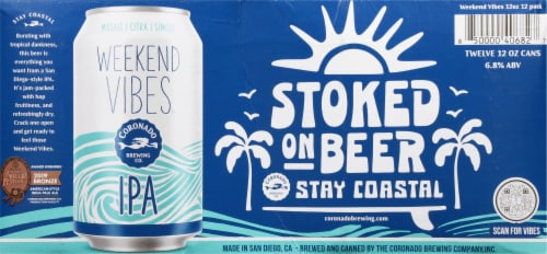 Coronado Weekend Vibes® IPA Craft Beer Perspective: bottom