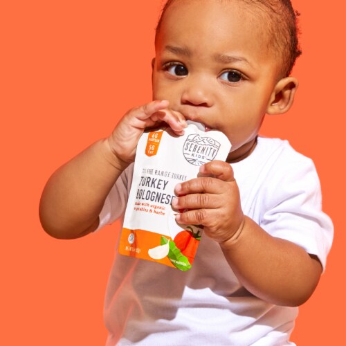 Serenity Kids Turkey Bolognese with Bone Broth, Organic Vegetables & Herbs Pouch, 3.5oz Perspective: bottom