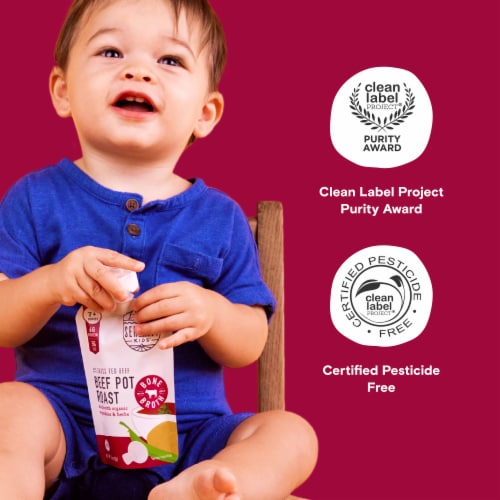 Serenity Kids Beef Pot Roast with Bone Broth, Organic Vegetables & Herbs Pouch, 3.5oz Perspective: bottom