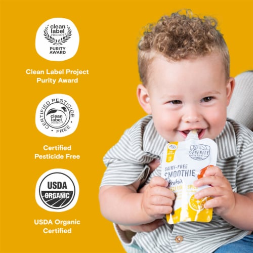 Serenity Kids Dairy Free Smoothies, Sweet Potato Spice Pouch, 3.5oz Perspective: bottom