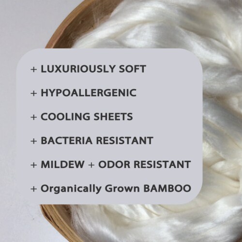 BedVoyage Luxury 100% viscose from Bamboo Fitted Sheet, King - Champagne Perspective: bottom