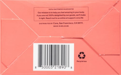 Cora™ Organic Cotton Ultra Thin Pads Perspective: bottom