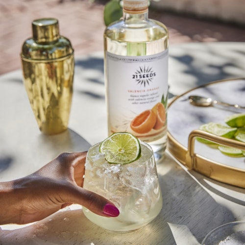 21 SEEDS Valencia Orange Infused Blanco Tequila Perspective: bottom