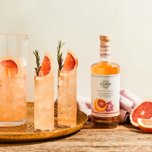 21 SEEDS Grapefruit Hibiscus Blanco Tequila Perspective: bottom
