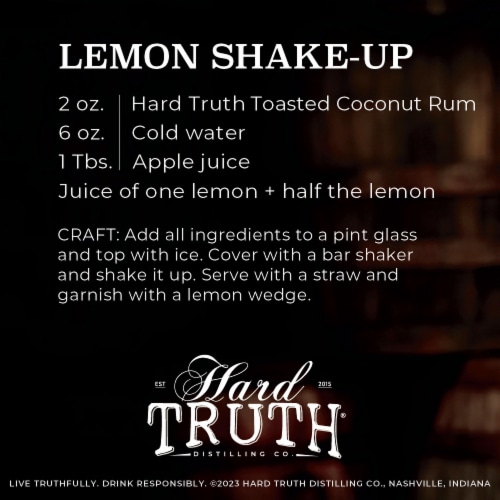 Hard Truth Toasted Coconut Rum Perspective: bottom