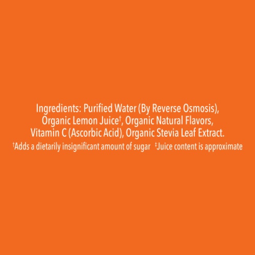 Lemon Perfect Peach Organic Lemon Water Perspective: bottom