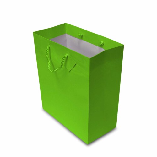 Occasionall Designer Paper Multi Color Gift Wrap Bags with Handles Solid Bulk Perspective: bottom