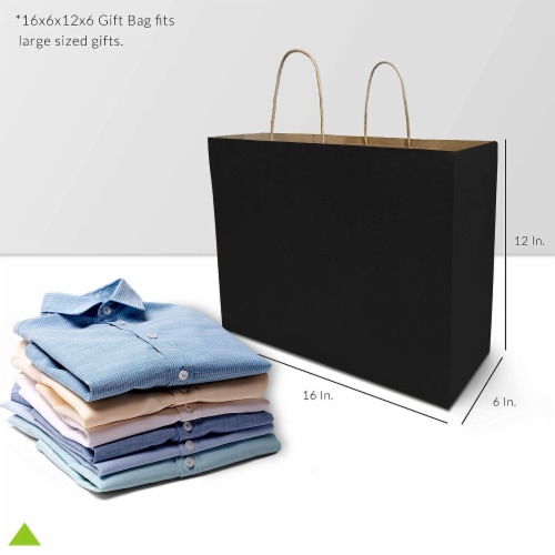 Prime Line Packaging Clear Plastic Bags with Soft Loop Handles Gift Bags,  50 Pack - 10x5x13x5, 50 Pcs - Kroger