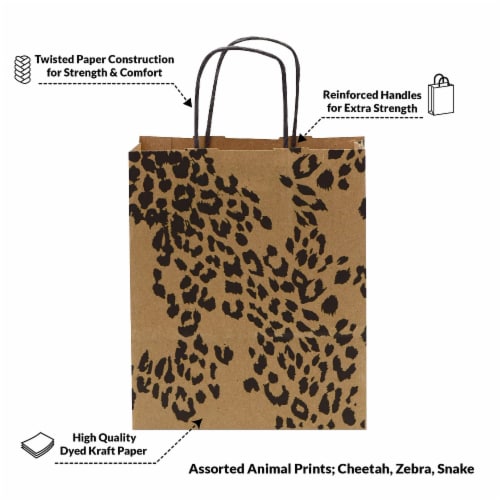 Prime Line Packaging- Brown Kraft Paper Shopping Bags with Handles