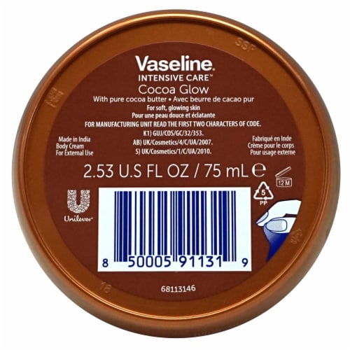 Vaseline Intensive Care Cocoa Radiant Body Cream Perspective: bottom