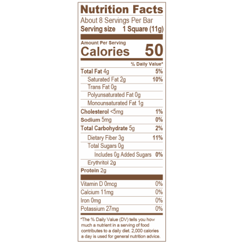 SkinnyMe Zero Sugar Creamy Milk Chocolate Bar Perspective: bottom